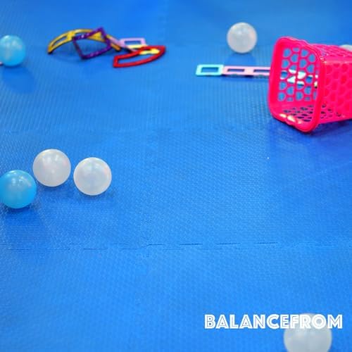 BalanceFrom Puzzle Exercise Mat with EVA Foam Interlocking Tiles for MMA, Exercise, Gymnastics and Home Gym Protective Flooring, Multiple Sizes and Colors