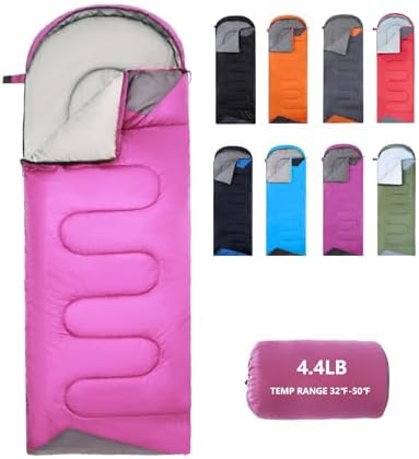 Sleeping Bags for Adults Backpacking Lightweight Waterproof- Cold Weather Sleeping Bag for Girls Boys Mens for Warm Camping Hiking Outdoor Travel Hunting with Compression Bags