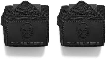 Gymreapers Weightlifting Wrist Wraps (IPF Approved) 18" Professional Quality Wrist Support with Heavy Duty Thumb Loop - Best Wrap for Powerlifting Competition, Strength Training, Bodybuilding