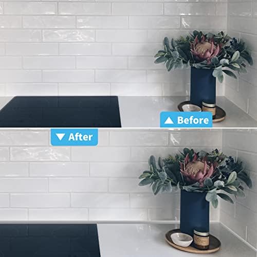 Art3d 30 Ft Peel and Stick Flexible Vinyl Molding Trim for Wall Tile Edges, Kitchen backsplash, Mirrior Frame in Mirror in White