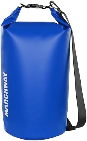 MARCHWAY Floating Waterproof Dry Bag Backpack 5L/10L/20L/30L/40L, Roll Top Sack Keeps Gear Dry for Kayaking, Rafting, Boating, Swimming, Camping, Hiking, Beach, Fishing