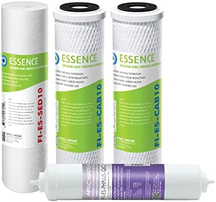 APEC Water Systems FILTER-SET-ESPH High Capacity Replacement Filter Set For Essence Series Alkaline Reverse Osmosis Water Filter System Stage 1-3&6