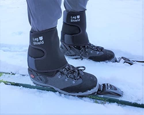 Low Gaiters - Hook & Loop Design for Easy On/Off - Neoprene Leg Gaiters for Hiking, Cross Country Skiing, Yard Work - Comfortable, Snug Fit (Pair)