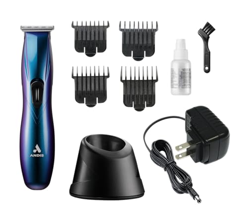 Andis 560974 Limited Edition Slimline Pro Cord/Cordless Beard Trimmer, Lithium Ion T-Blade Trimmer, Close Cutting T-Blade Zero Gapped, Galaxy