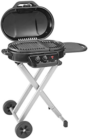 Coleman RoadTrip 225: Portable Propane Grill, Gas Grill with Push-Button Start, Foldable Legs & Wheels, Side Table, and 11k BTUs