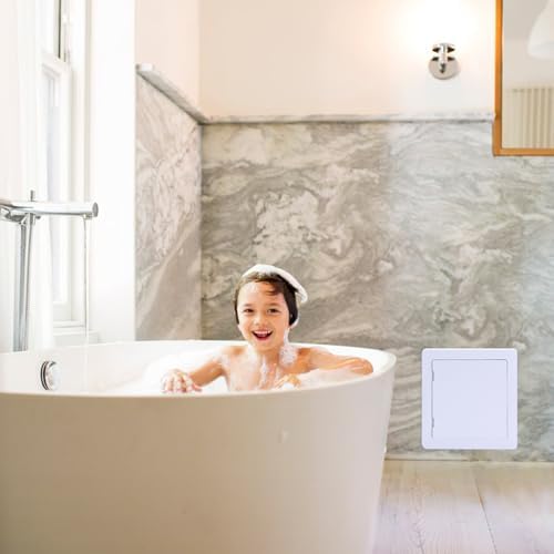 Suteck Plastic Access Panel for Drywall Ceiling 16 x 16 Inch Reinforced Plumbing Wall Access Doors Removable Hinged White