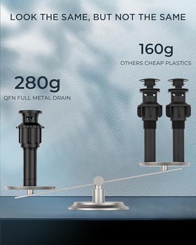 FORIOUS 4 Inch Centerset Bathroom Faucet Black 3 Hole or 2 Hole, Square Matte Black Bathroom Sink Faucet Centerset 4" with Metal Pop Up Drain, 24" CUPC Hose and Spare Water Saving Aerator