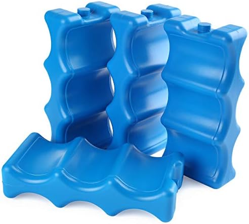 Ice Pack for Coolers, Breastmilk Bottle Storage, Lunch Box, Insulated Contoured Freezer Pack, Long Lasting Reusable Cool Pack for Beer Soda, Camping Beach Picnic