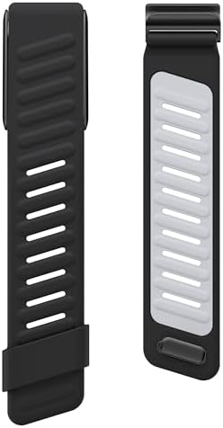 Comfort Durable Silicone Wristband Compatible with WHOOP 4.0 Band, Soft Silicone Sports Loop Strap for Men & Women, with U Shapped Connector