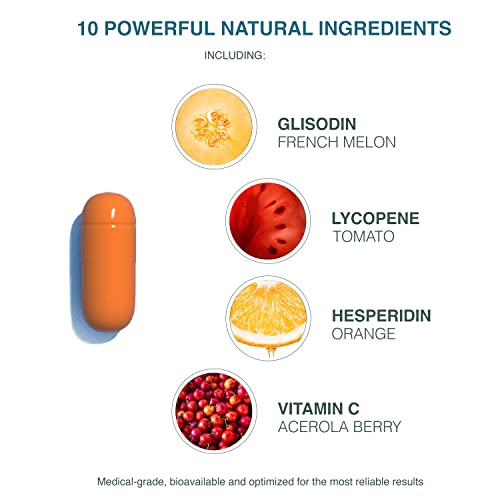 Glisodin Skin Nutrients Advanced Skin Brightening Formula – for Brighter, Clearer, and Firmer Complexion – Helps Reduce Blemishes - 90 Capsules