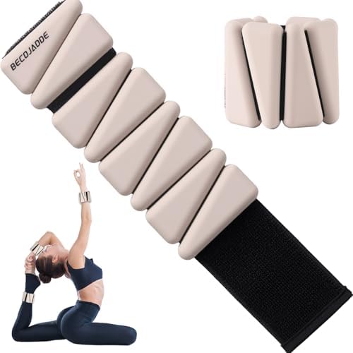 Wrist Ankle Weights Set of 2(1 lb/2 lbs Each) Adjustable Weights Training Intensity for Strength Training Walking Running Yoga Pilates Jogging for Women Men