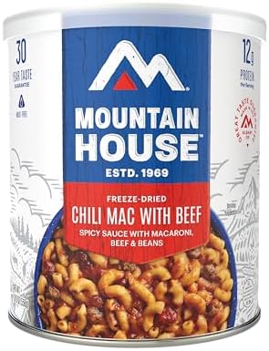 Mountain House Chili Mac with Beef | Freeze Dried Survival & Emergency Food | #10 Can