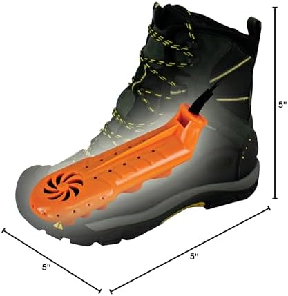 Unisex's Travel Dry DX Shoe Dryers, Orange and Black, One Size