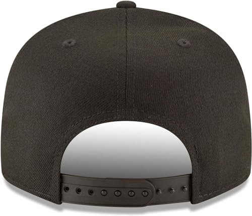 New Era MLB 9FIFTY Black Black Primary Logo Team Adjustable Snapback Hat Cap One Size Fits All