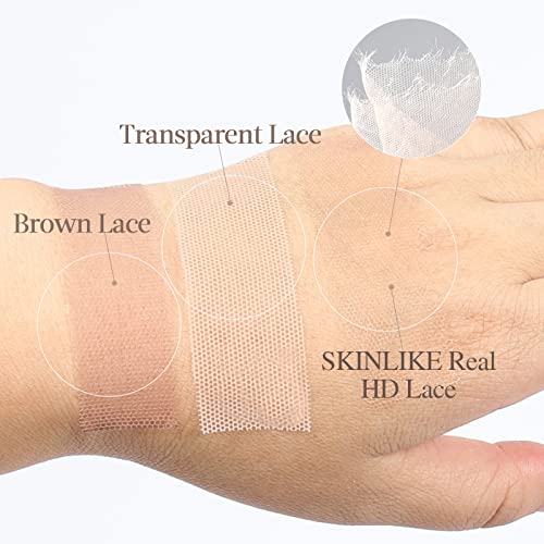 BEEOS 5x5 HD Lace Closure Only, 0.10mm Ultra-Thin Film HD Lace Body Wave Full Cuticle Aligned Virgin Human Hair Closure Pre Plucked Natural Hairline 18 Inch