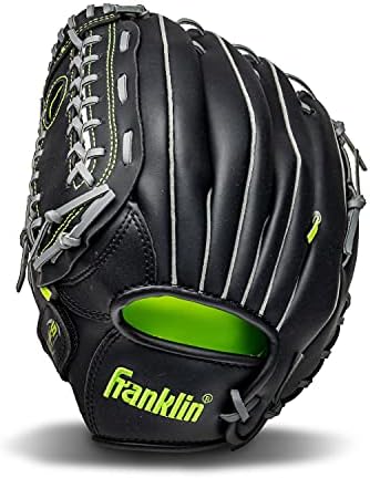 Franklin Sports Baseball + Softball Gloves - Field Master Adult + Youth Baseball + Softball Gloves - Right Hand + Left Hand Gloves - Infield + Outfield Mitts - Multiple Sizes + Colors
