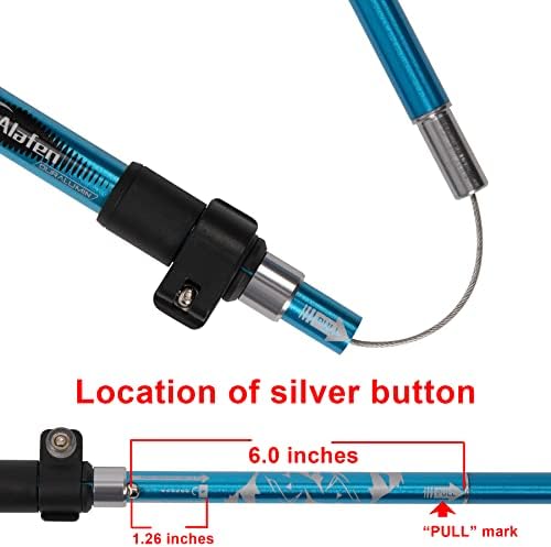 Walking Stick - Collapsible Trekking Pole for Men and Women,7075 Aluminum Hiking Stick for Seniors