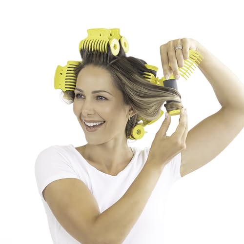 Drybar The Roller Club Curling Hot Rollers | 10 Rollers, 2 Sizes, Heats-Up Fast, Gentle on Hair, Reduces Frizz, Adds Shine, comes with Heat-Resistant Bag