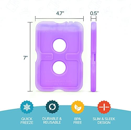 Healthy Packers Cool Pack, Slim Long-Lasting Ice Packs - Great for Coolers or Lunch Box