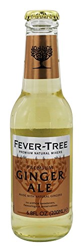 Fever-Tree Ginger Ale - Premium Quality Mixer - Refreshing Beverage for Cocktails & Mocktails. Naturally Sourced Ingredients, No Artificial Sweeteners or Colors - 6.8 Fl Oz Bottles - Pack of 24