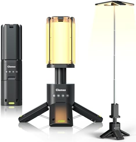 Telescopic Camping Lights Rechargeable 14000 mAh Led Multifunction Magnetic Lanterns Job Site Lighting Cordless Dimmable Camping Tent Lamp Portable Power Supply 6000LM IPX5 Waterproof
