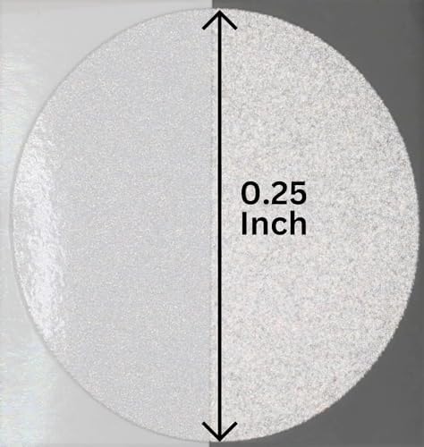 Golf Club & Golf Ball, White Reflective Dot Stickers, 3M Weatherproof Decals for Enhanced High Speed Camera Detection and Simulators, 1/4 Inch Size, Pack of 546