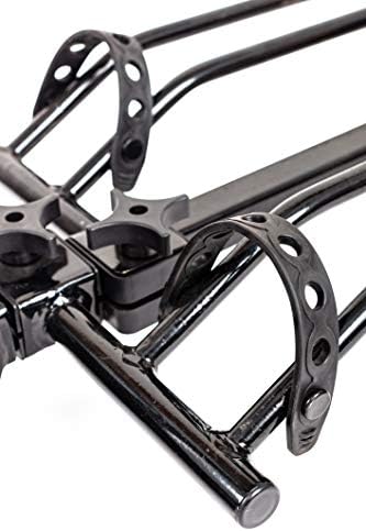 MaxxHaul 50027 Hitch Mount Bike Rack Platform - Style 2-Bike Rack for Cars Trucks SUVs Minivans with Hitch Tightener, Great For E-bikes With Standard Width Tires