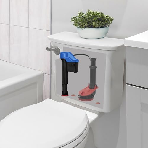 Korky 528T Replacement TOTO Toilet Fill Valve - Fits G-Max and Power Gravity Toilets -Easy to Install -Made in USA, Black