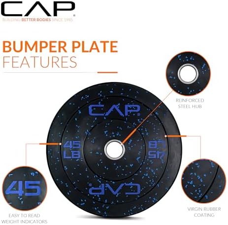 CAP Barbell Rubber Olympic Bumper Plate | Multiple Options/Colors