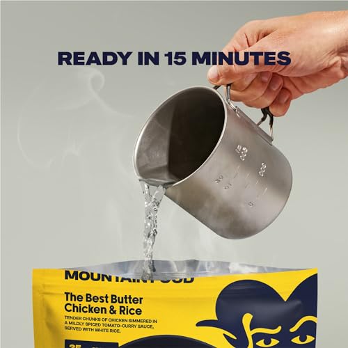 BIGHORN Mountain Food Chicken And Mushroom Marsala with Pasta - Premium Freeze Dried Meals for Camping Food - Dehydrated Camping Food for Backpacking Meals - 2 Servings