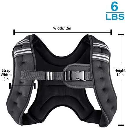 Weighted Vest Weight Vest for Men Women Kids Weights Included, Body Weight Vests Adjustable for Running, Training Workout, Jogging, Walking