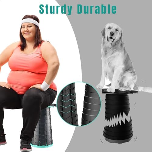 Collapsible Stool Thickened, Portable Foldable Chair, Retractable Stool for Fishing, Portable stools for Adults Hiking Tours, BBQ, Parties, Camping Stools Outdoor Activities
