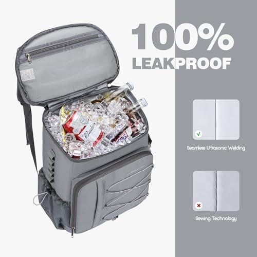 Maelstrom Cooler Backpack - 35/50 Can Insulated Soft Cooler Lunch Bag for Camping, Beach, Hiking & Shopping