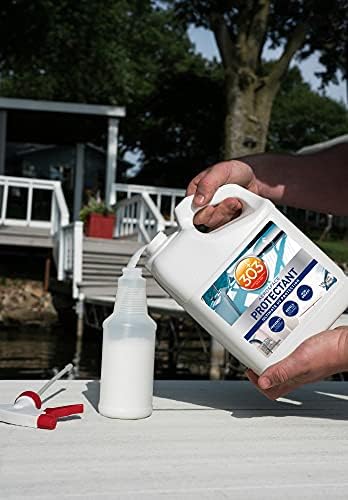 303 Products Marine Aerospace Protectant Spray – UV Protection, Repels Dust, Dirt, & Staining, Matte Finish, Restores Like-New Appearance, Outdoor Patio & Boat Cleaning Supplies 1 Gallon