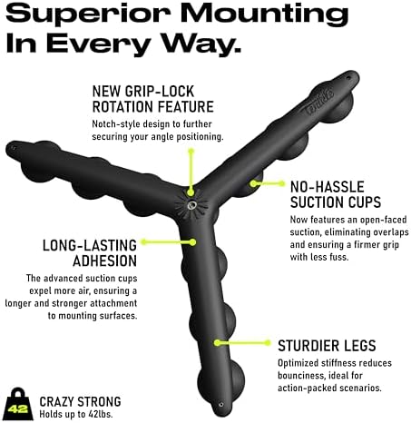 Tenikle® PRO - Flexible Tentacle Tripod for Mobile Phone and Action Camera GoPro, Insta360, DJI Osmo, As Seen on Shark Tank, Bendable Suction Cup Camera Mount & Holder, iPhone & Android Compatible