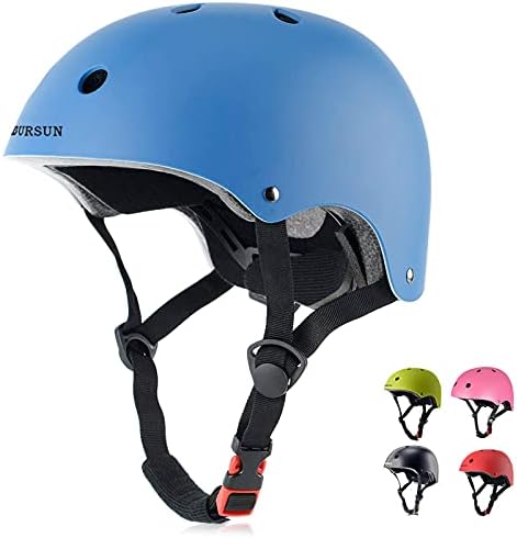 Kids Bike Helmet Ventilation & Adjustable Toddler Helmet for Ages 2-14 Kids Boys Girls Multi-Sport Helmet for Skateboard Roller Skateing Bicycle Scooter blance Bike