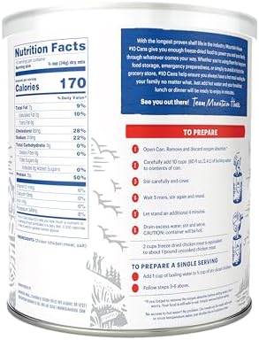 Mountain House Cooked Diced Chicken | Freeze Dried Survival & Emergency Food | #10 Can | Gluten-Free, 30235-Parent