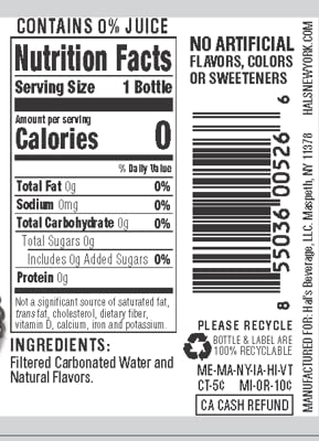 Hal's New York Seltzer Carbonated Flavored Sparkling Water, Multiflavored Variety Sampler Pack, Zero Sugar, Zero Calorie, Zero Carbs, 20 Fl Oz (Cherry Berry Variety Pack, Pack of 24)