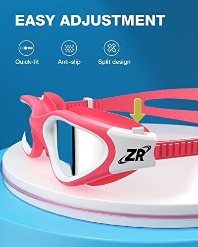 ZIONOR Kids Swim Goggles, G1 MINI UV Protection Anti-Fog Polarized Swimming Goggles for Age 6-14