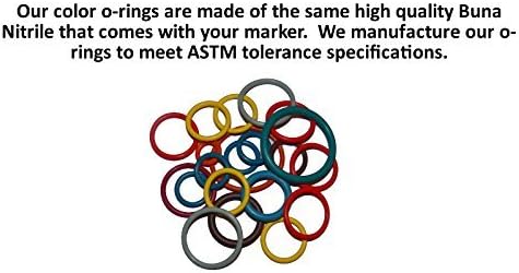 Captain O-Ring Players Kit Large Color Coded Master Paintball Oring Kit - 18 Sizes 360 Orings (Most Common o-Ring Sizes for Paintball Markers and Equipment)