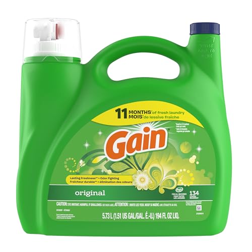 Gain Liquid Laundry Detergent, Original scent, 134 Loads