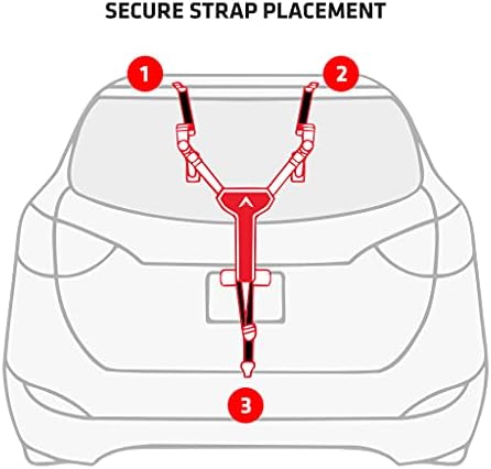 Allen Sports Ultra Compact Folding 1-Bike Trunk Mount Rack, Model MT1-B, Gray powder coated