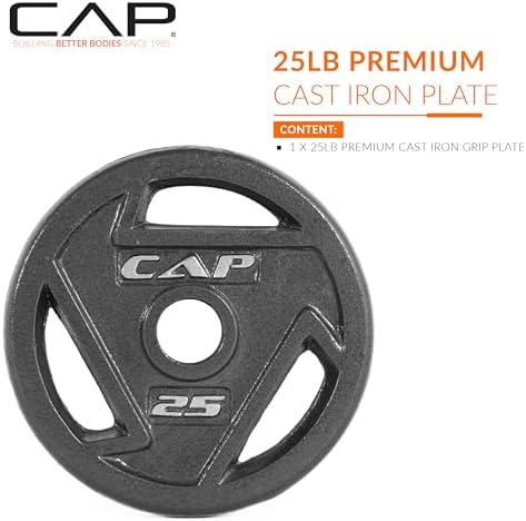 CAP Barbell 2-Inch Olympic Grip Weight Plate | Multiple Options