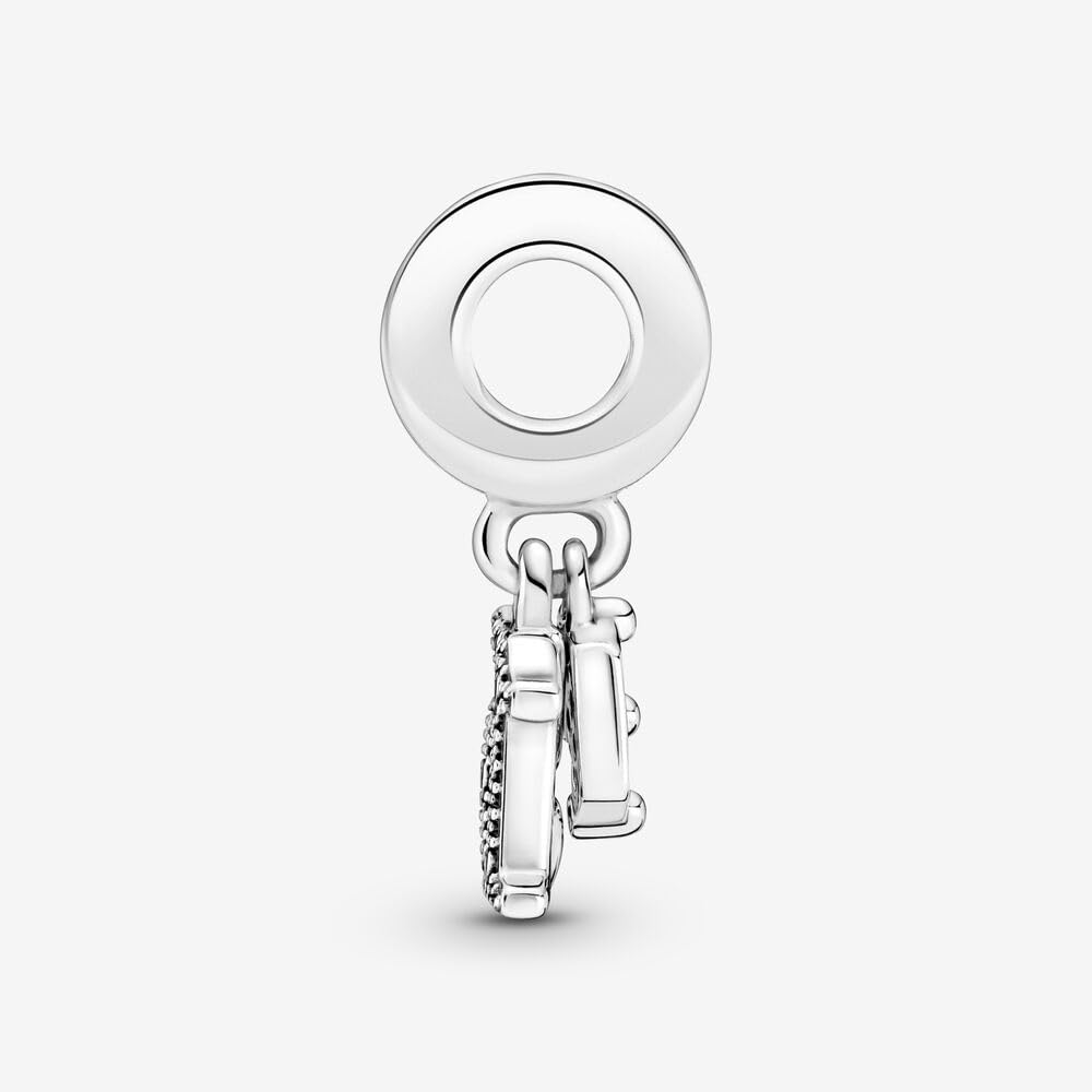 PANDORA 15th Birthday Dangle Charm - Compatible Moments - Jewelry for Women - Gift for Her - Sterling Silver & Cubic Zirconia - With Gift Box