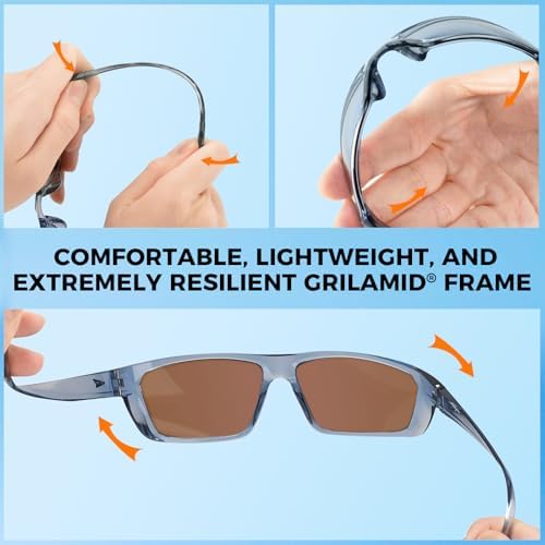 KastKing Huzzah Polarized Sport Sunglasses for Men and Women, Ideal for Driving Fishing Cycling and Running,UV Protection