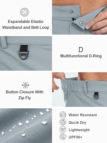 NORTHYARD Men's Casual Cargo Shorts Lightweight 9" Hiking Golf Work Quick Dry Camping Outdoor Travel Fishing with 7 Pockets