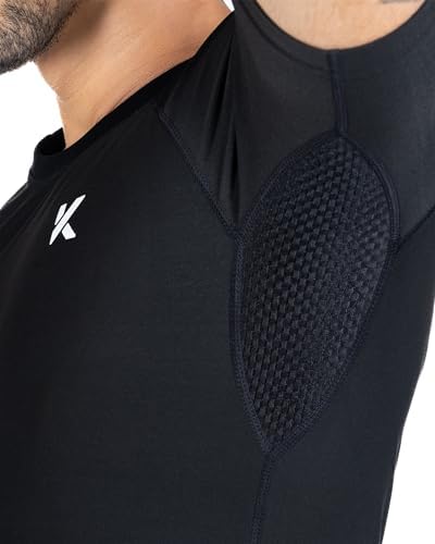 Kewlioo Men's Sauna Suit Shirt - Heat Trapping Sweat Compression Vest, Shapewear Top, Gym Exercise Versatile Shaper Jacket