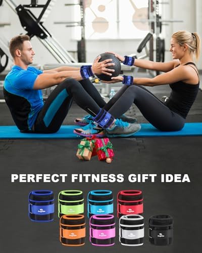 Fragraim Adjustable Ankle Weights 1-3/4/5/6/8/10/12/15/20 LBS Pair with Removable Weight for Jogging, Gymnastics, Aerobics, Physical Therapy