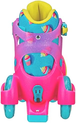 Fun Roll Beginner Roller Skates by Roller Derby, Adjustable Sizing, Skates for Kids, Toddlers, Boys, Girls