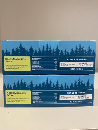 Cliganic Natural Mosquito Repellent Candle (Pack of 4) | Citronella, DEET Free, Essential Oil Infused for Outdoor, Camping | Burns 18 Hours